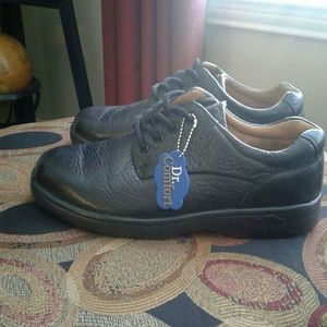Women's Dr. Comfort Black Leather Shoe